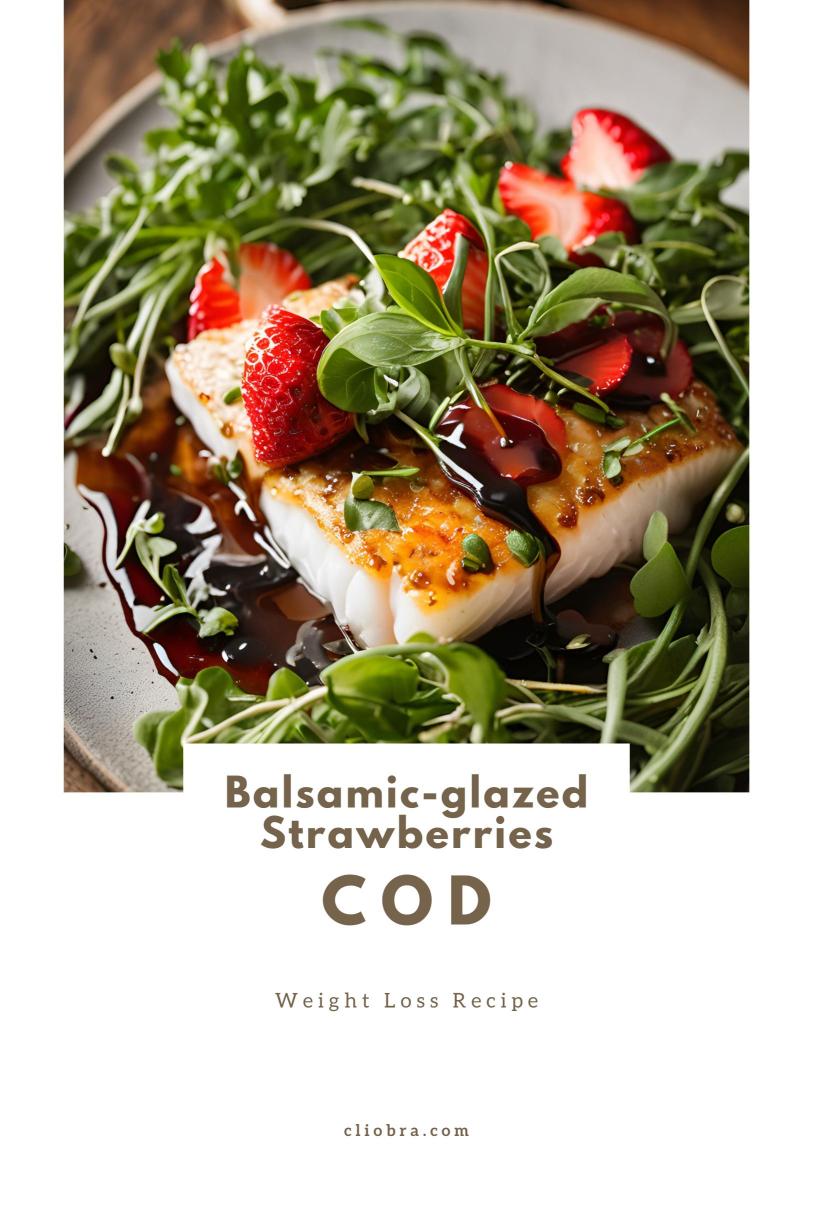 Cod Paired with Balsamic-glazed Strawberries and Arugula Weight Loss Recipe