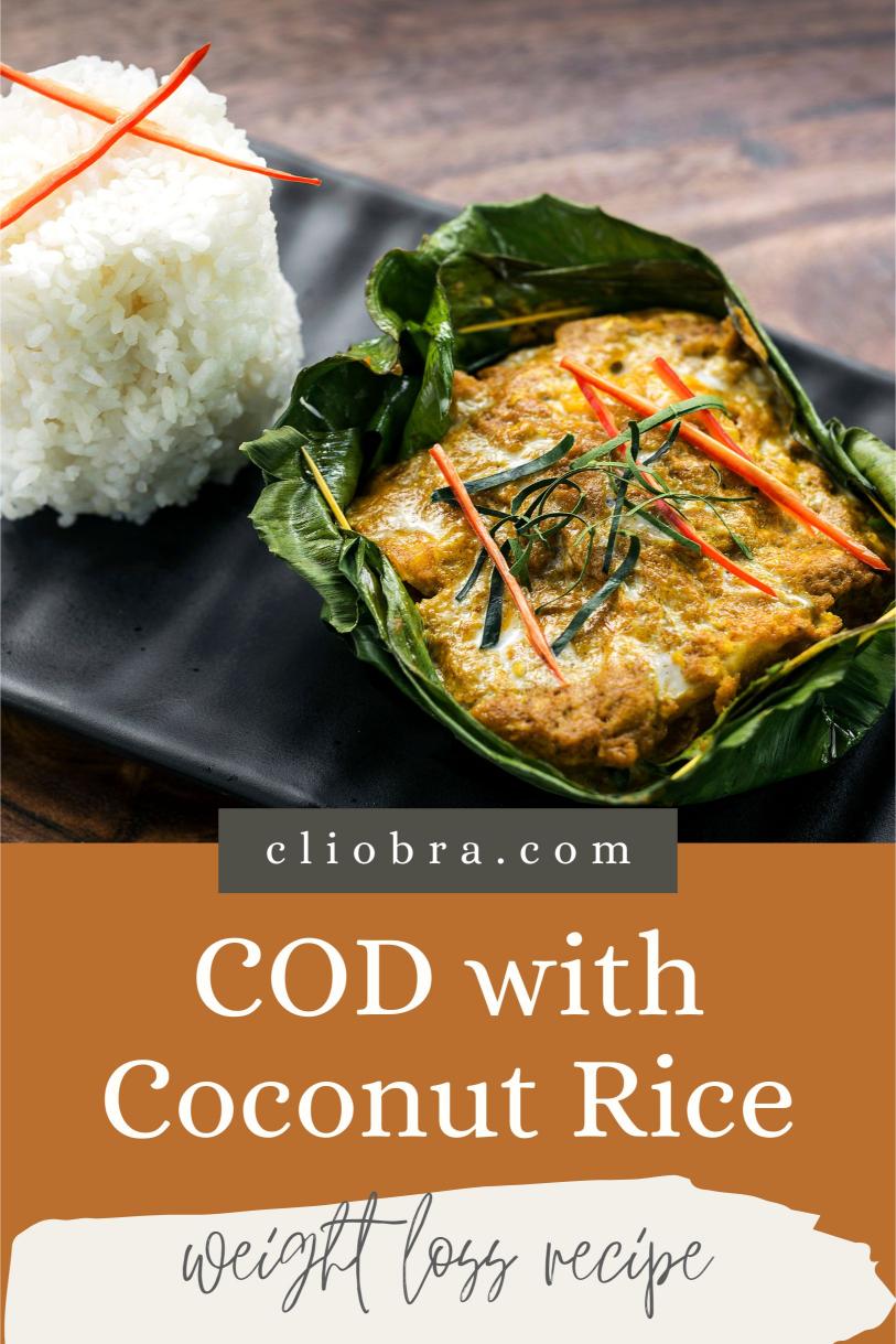 Cod Served Over Coconut-Infused Lime Rice and Pineapple – A Flavorful Weight Loss Recipe