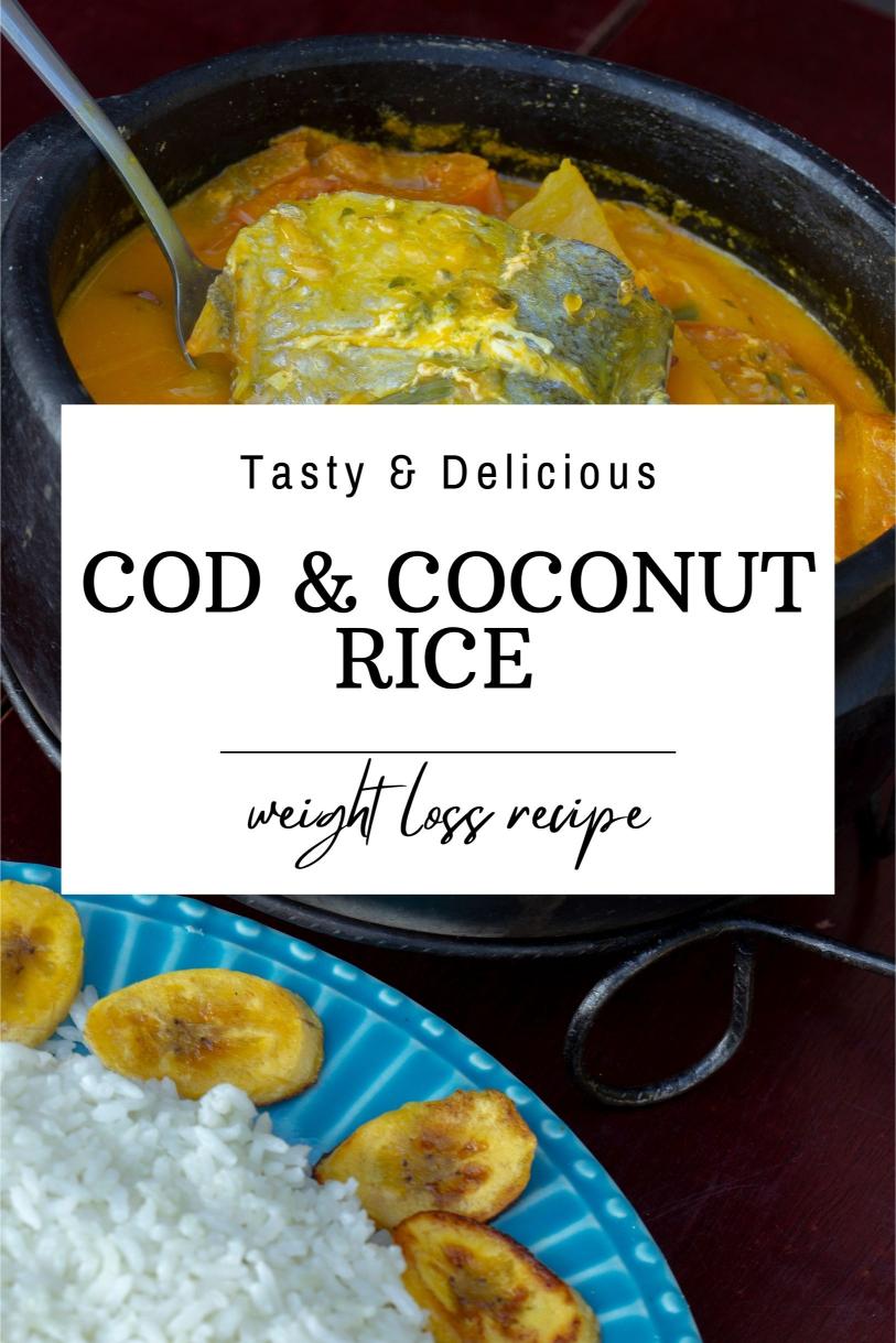 Cod Served Over Turmeric-scented Coconut Rice – A Low Carb Weight Loss Recipe