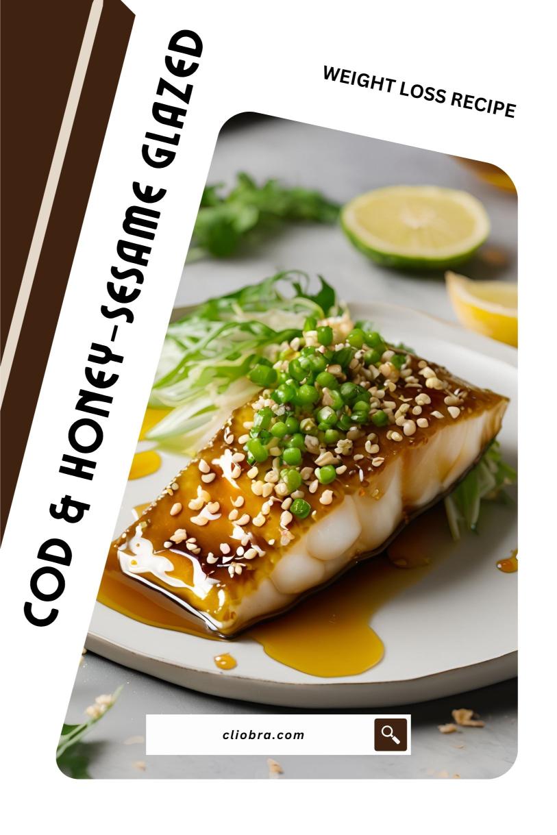 Cod Served with Honey-sesame Glazed Roasted Carrots and Greek Yogurt Weight Loss Recipe