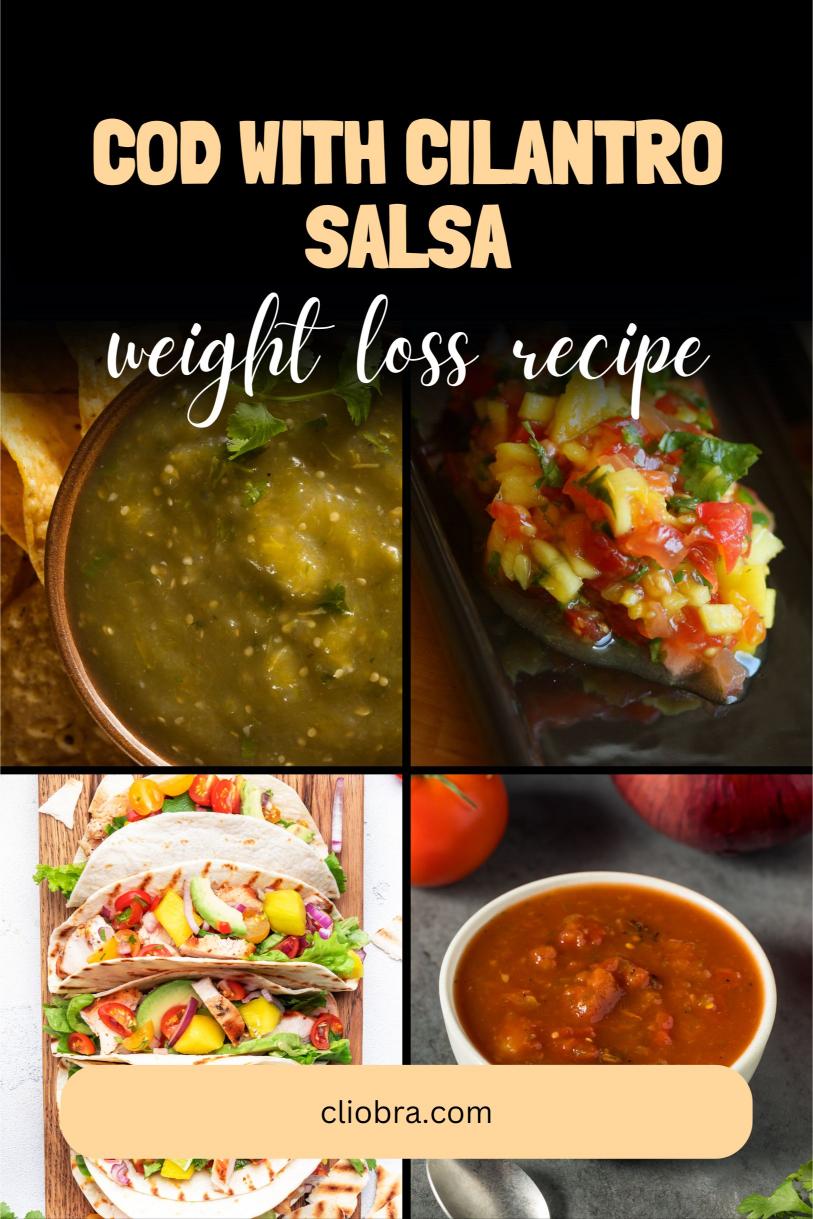 Cod Topped with A Bright Mango and Cilantro Salsa – A Low Carb and Healthy Weight Loss Recipe