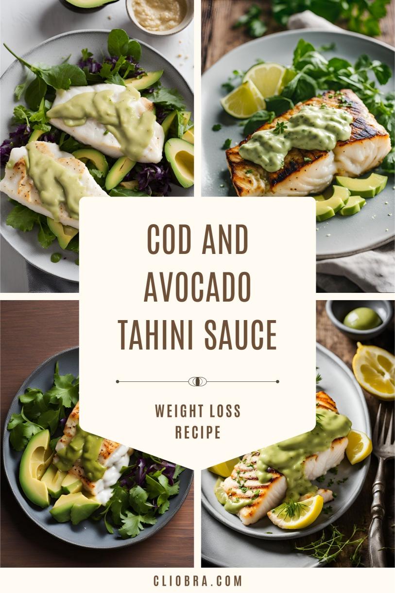 Cod and Avocado-Tahini Sauce – A Creamy Dish with Quinoa Weight Loss Recipe