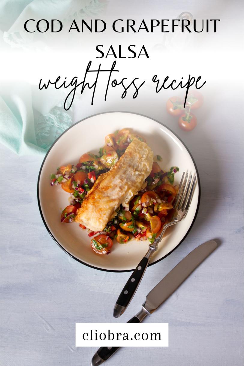 Cod and Grapefruit Salsa with Red Onion and Mint Salsa Weight Loss Recipe