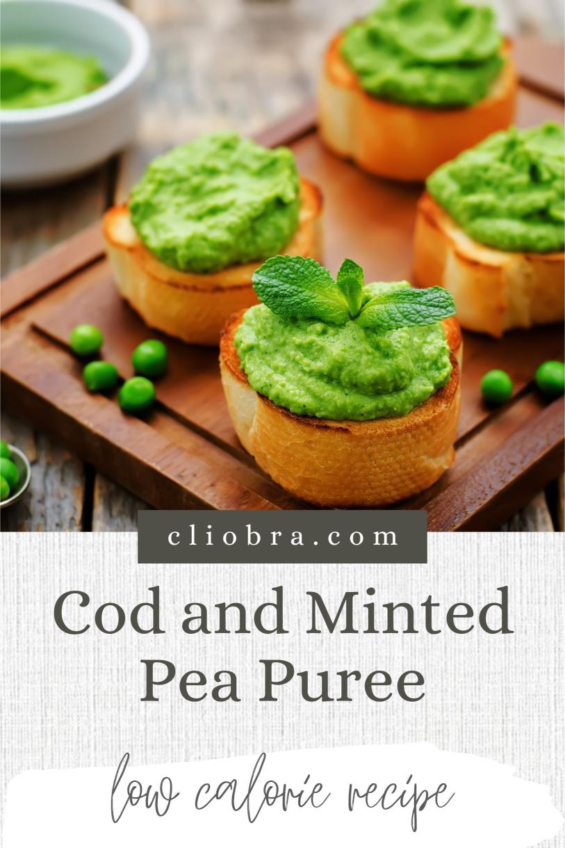 Cod and Minted Pea Puree – A Flavorful High Protein Weight Loss Recipe