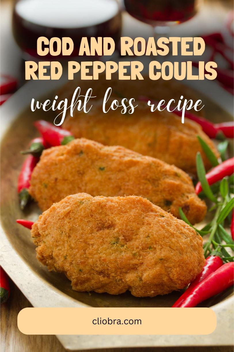 Cod and Roasted Red Pepper Coulis – A Vibrant Dish with Spicy Sauce Weight Loss Recipe