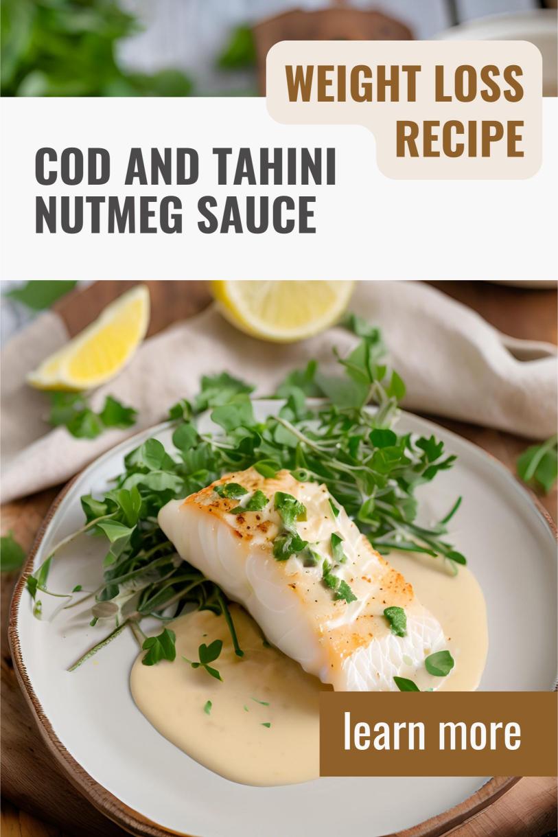 Cod and Tahini-Nutmeg Sauce – A Creamy and Spicy Dish Weight Loss Recipe