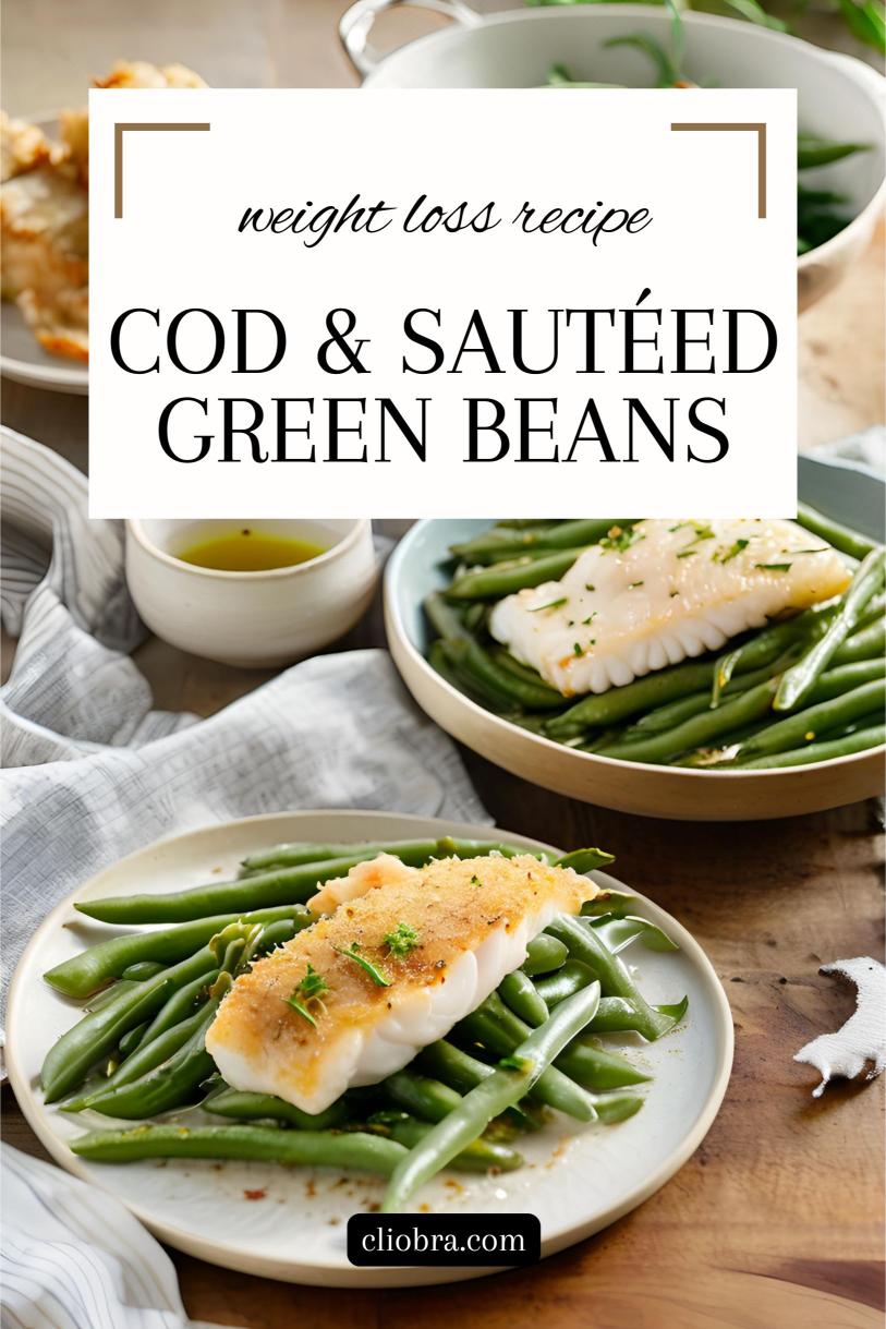 Cod with Sautéed Green Beans in A Ginger-sesame Dressing Weight Loss Recipe