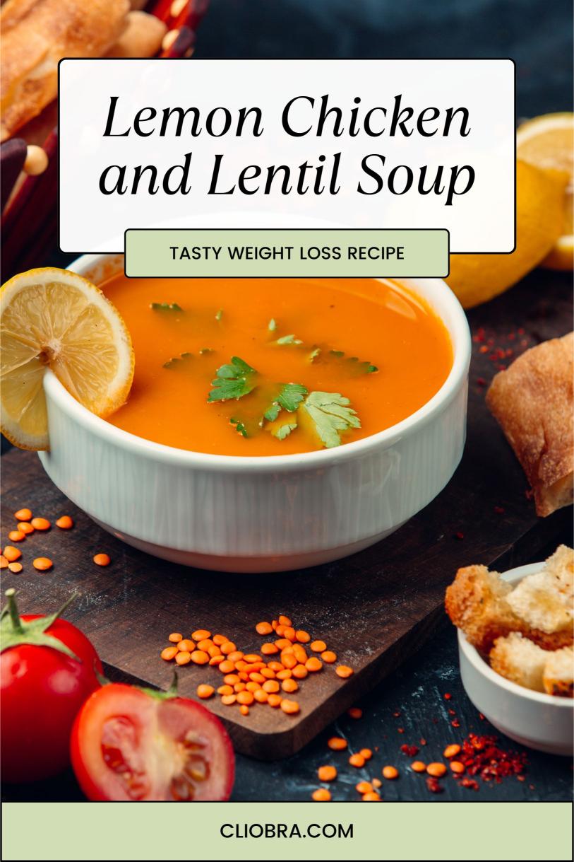 Lemon Chicken and Lentil Soup – A Light and Tasty Weight Loss Recipe