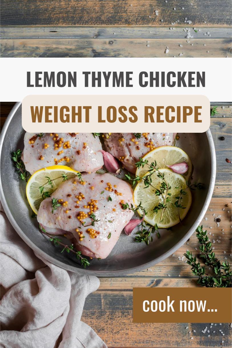 Lemon Thyme Chicken with Steamed Green Beans and Greek Yogurt Weight Loss Recipe