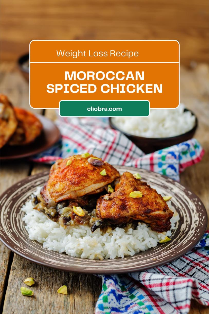 Moroccan Spiced Chicken with Cumin Served with Whole Wheat Couscous Weight Loss Recipe