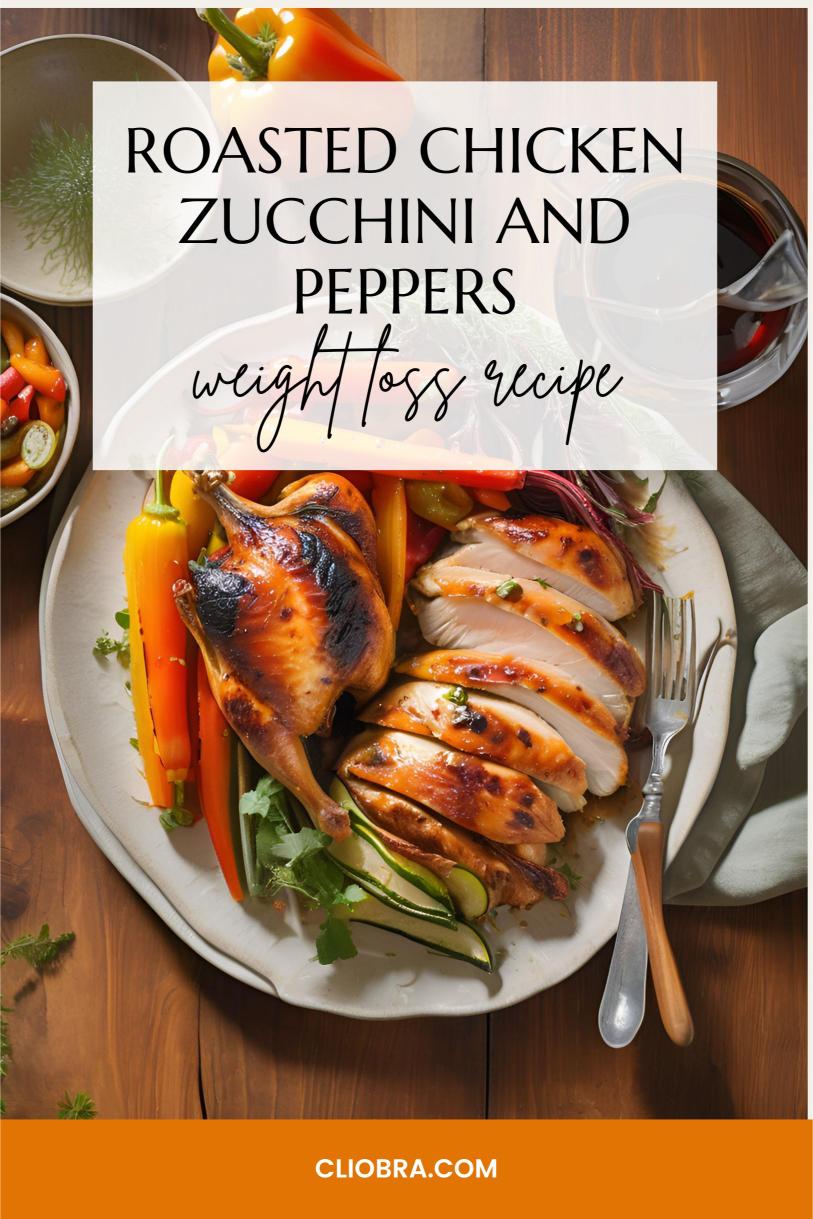 Roasted Chicken with Balsamic Vinegar Glaze, Carrots, Zucchini and Peppers Weight Loss Recipe