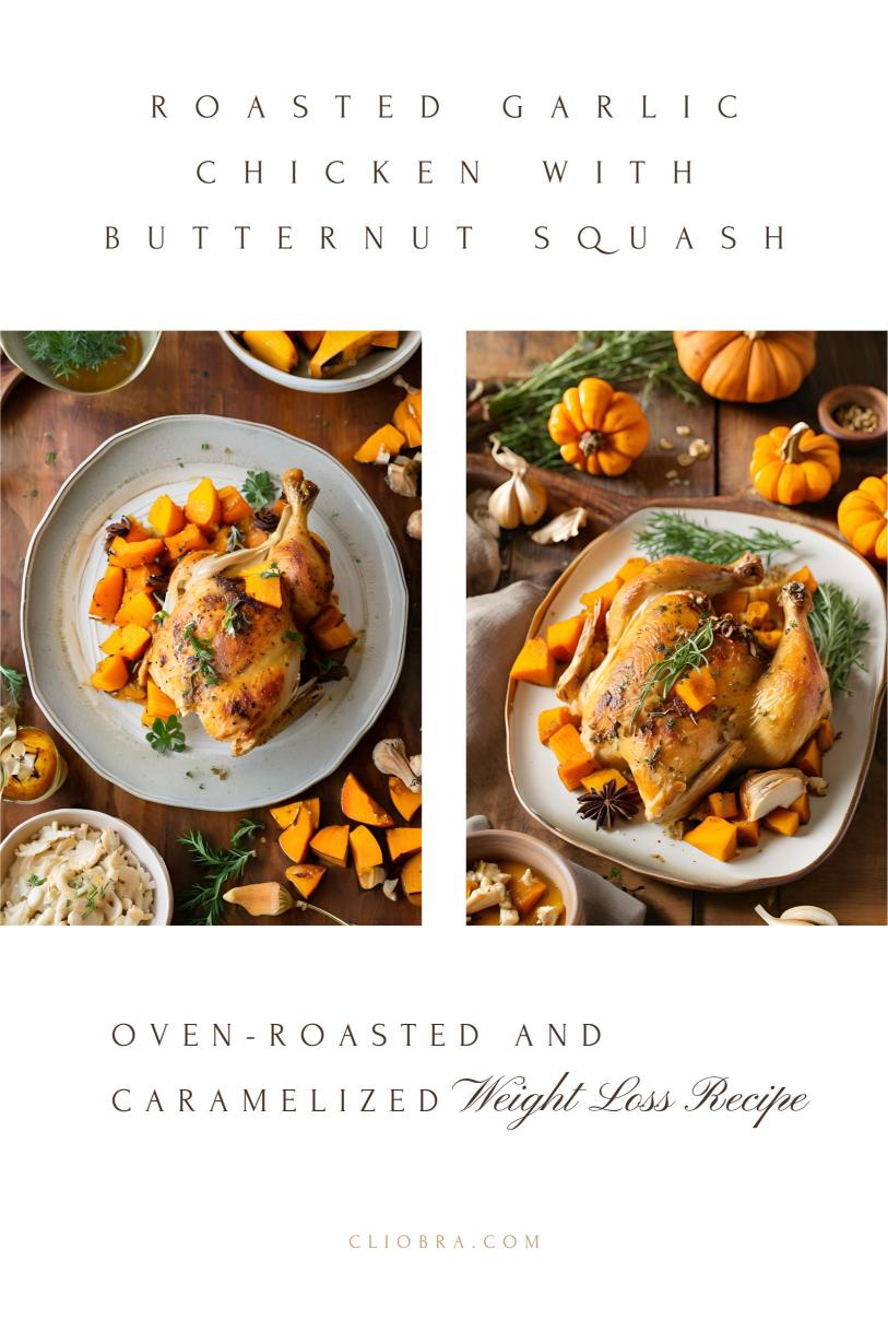 Roasted Garlic Chicken with Butternut Squash – Oven-Roasted and Caramelized Weight Loss Recipe