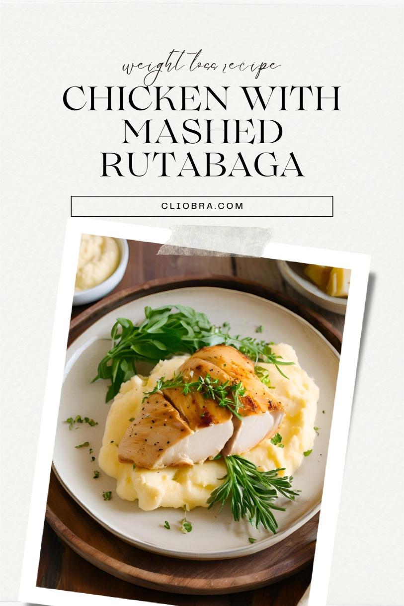 Rosemary Chicken with Mashed Rutabaga – Oven-Roasted and Creamy Weight Loss Recipe