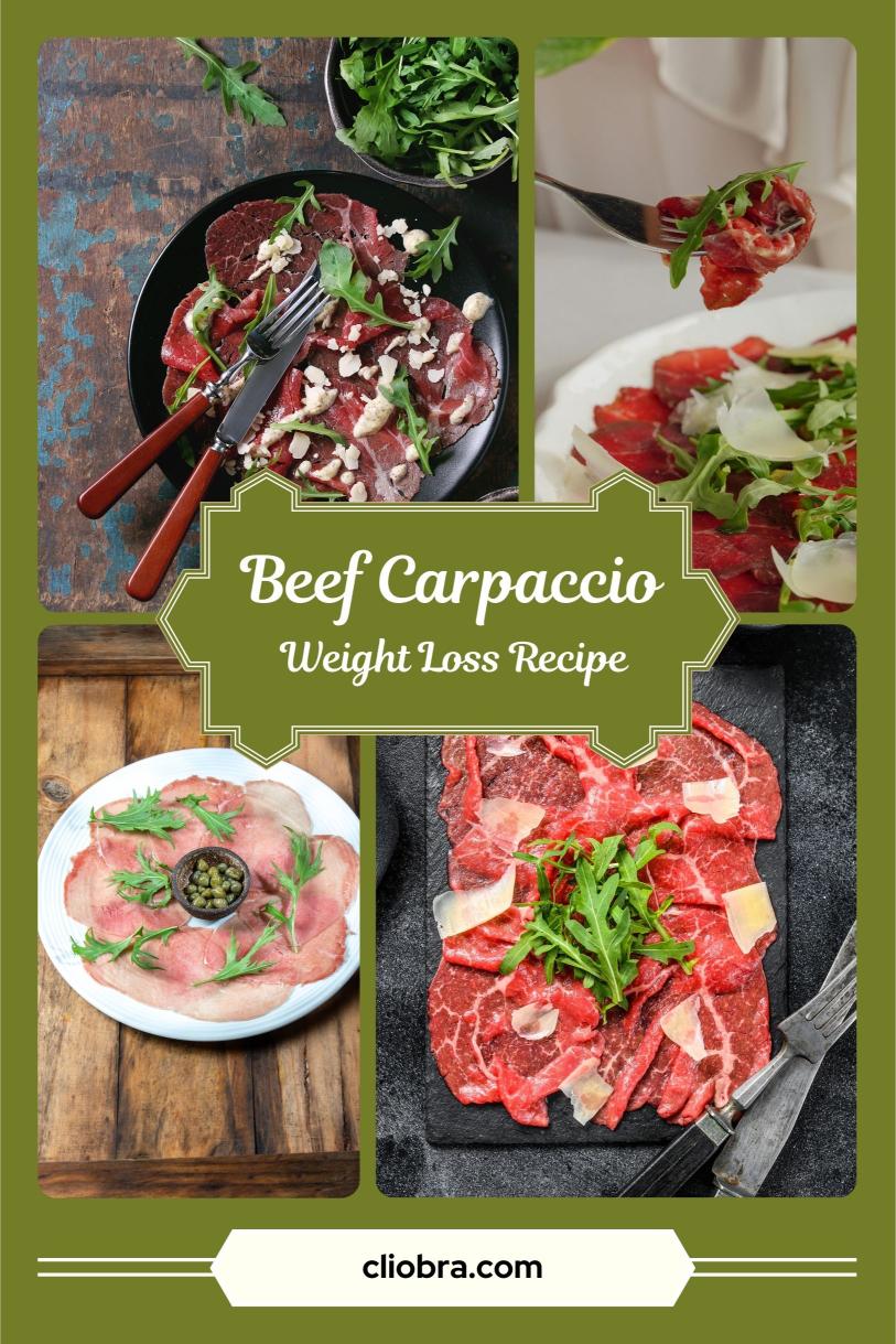 Beef Carpaccio with Arugula, Capers, and Lemon Vinaigrette: A Protein Packed Weight Loss Recipe