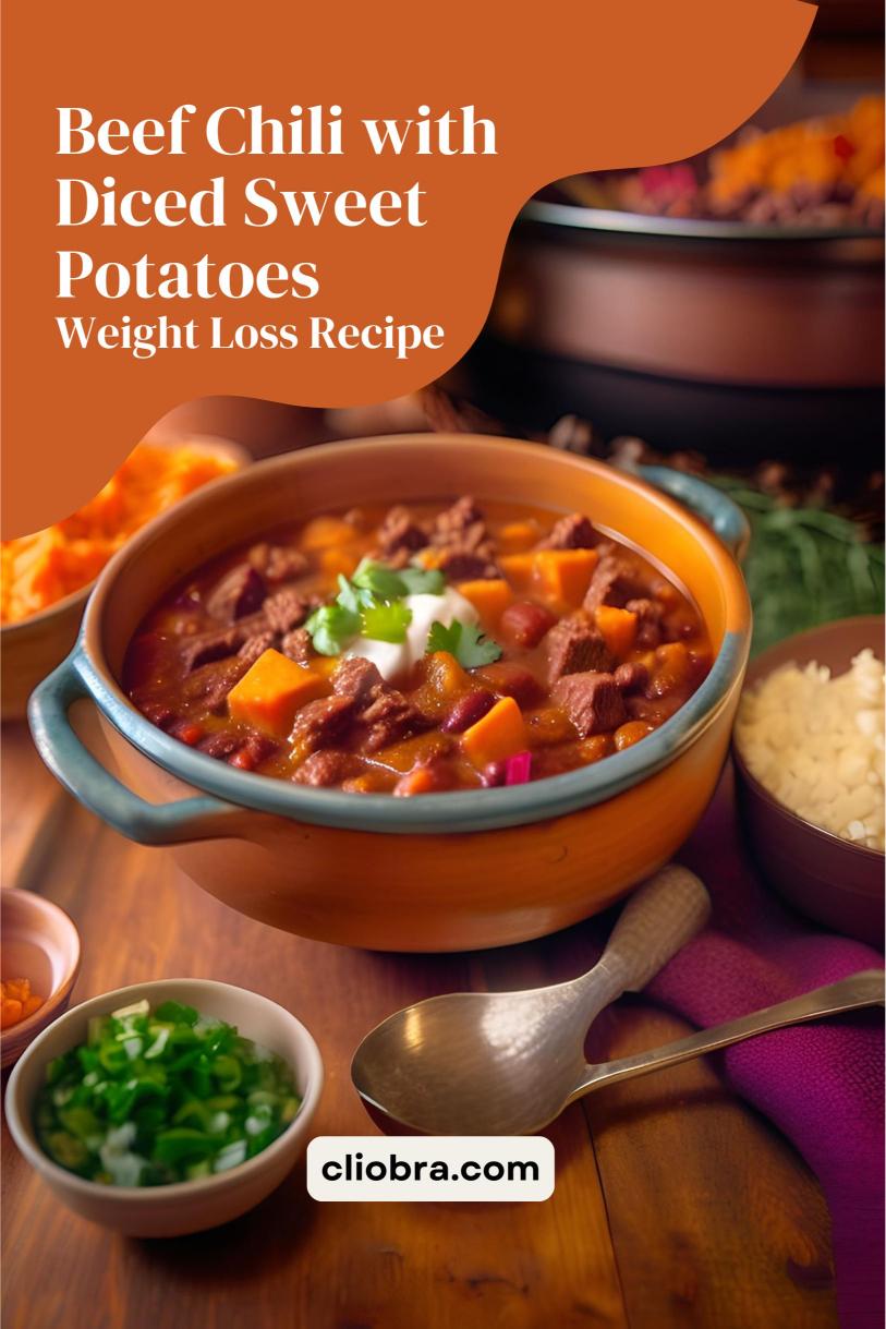 Beef Chili with Diced Sweet Potatoes and Black Beans – A Low Carb Weight Loss Recipe