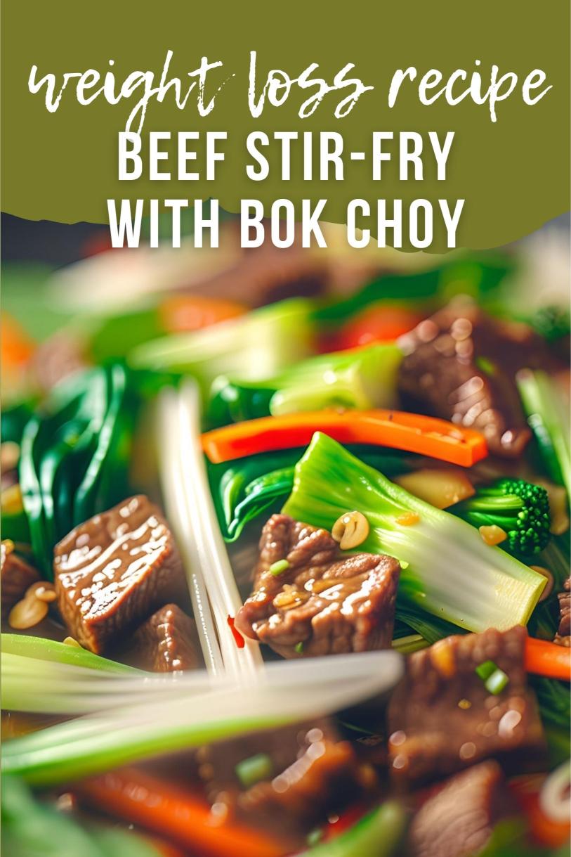 Beef Stir-Fry with Bok Choy, Roasted Tomatoes, and Sesame Seeds – A Weight Loss Recipe