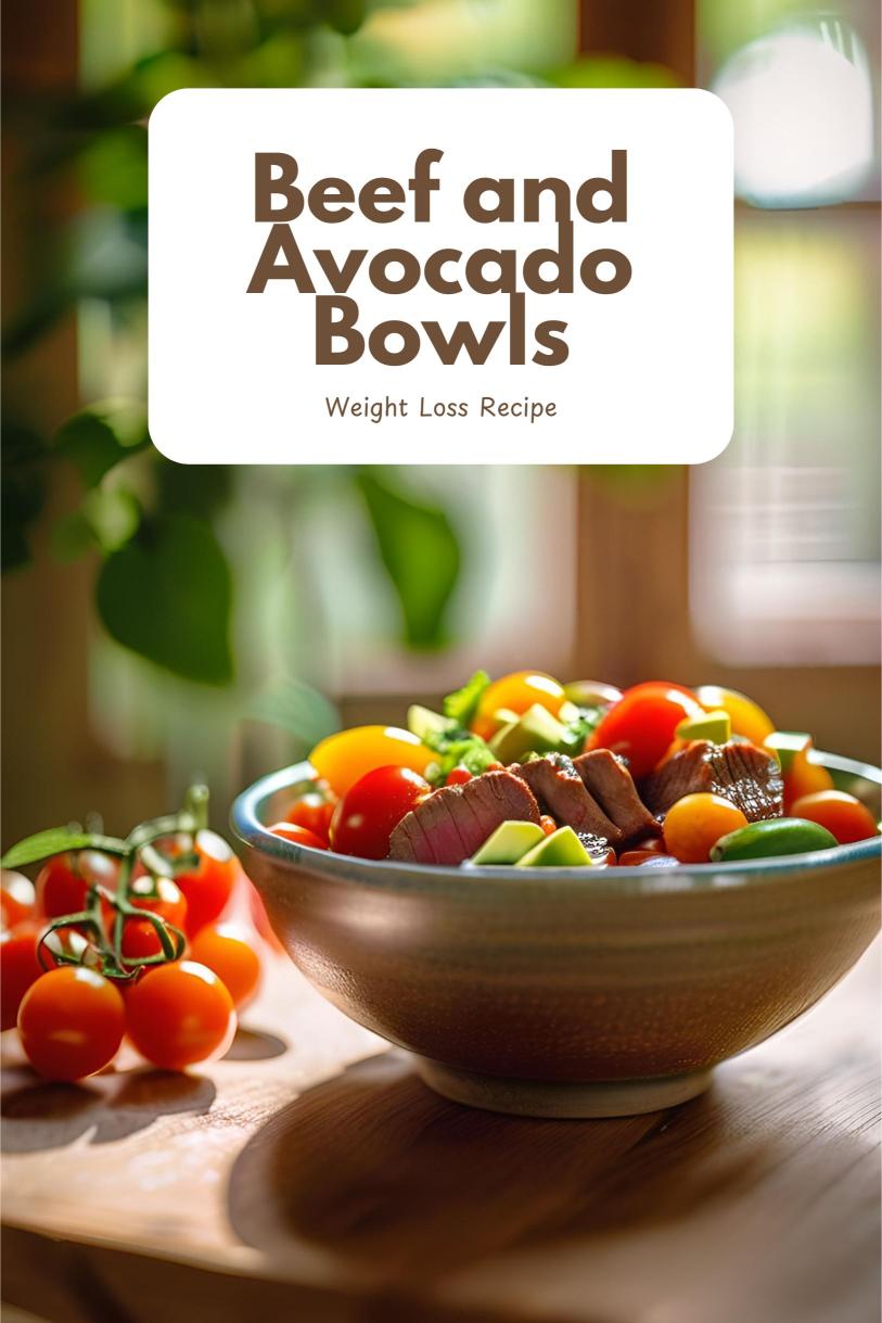 Beef and Avocado Bowls with Cherry Tomatoes, and Lime Juice Over Lettuce Weight Loss Recipe