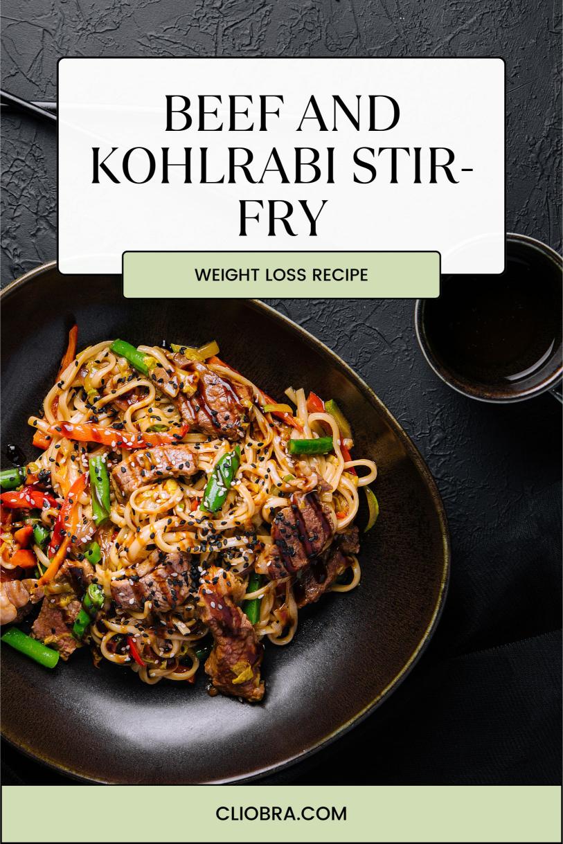 Beef and Kohlrabi Stir-Fry with A Garlic-Soy Glaze – A Delicious Weight Loss Recipe