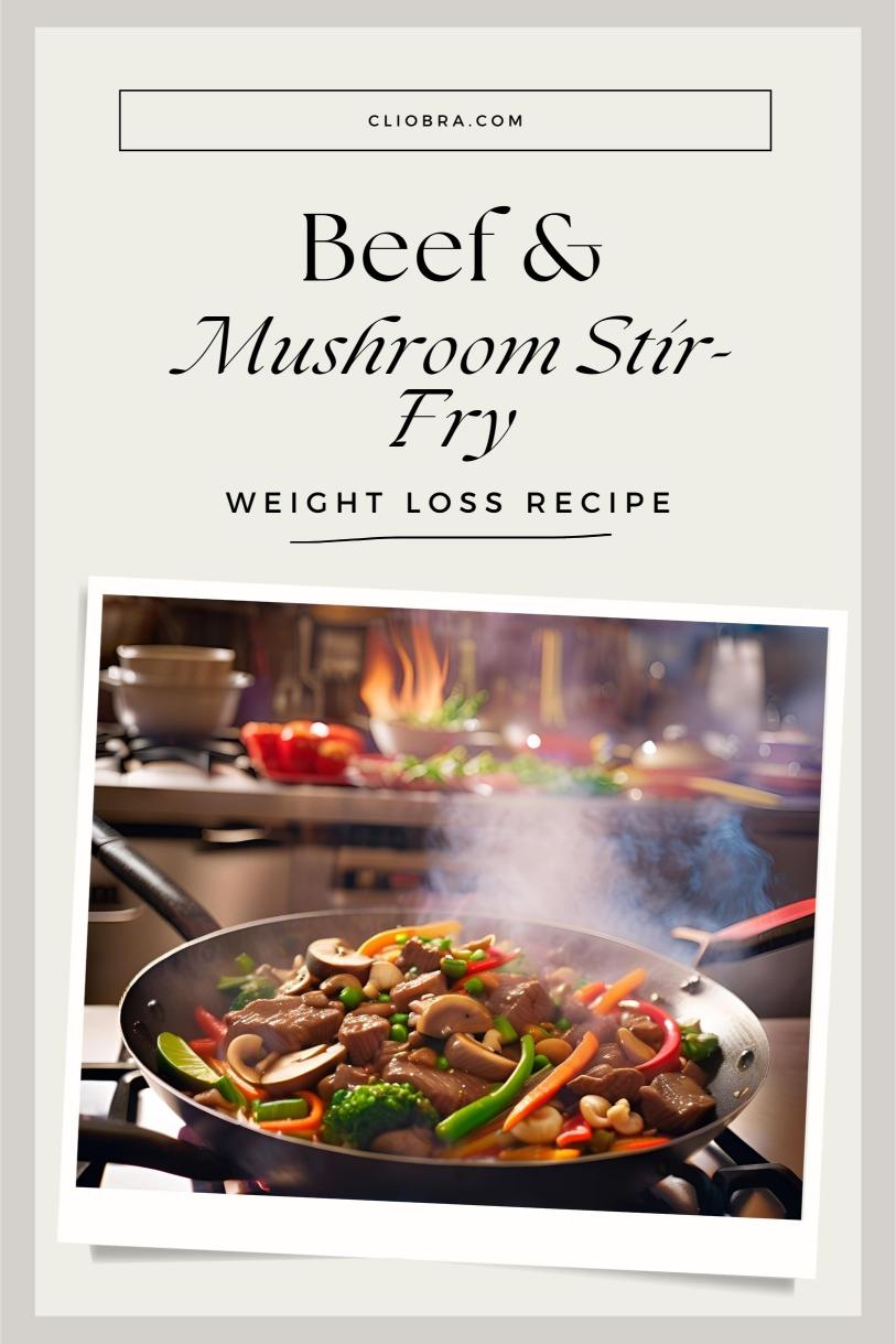 Beef and Mushroom Stir-Fry with Roasted Tomatoes, Garlic, and Ginger – A Weight Loss Recipe