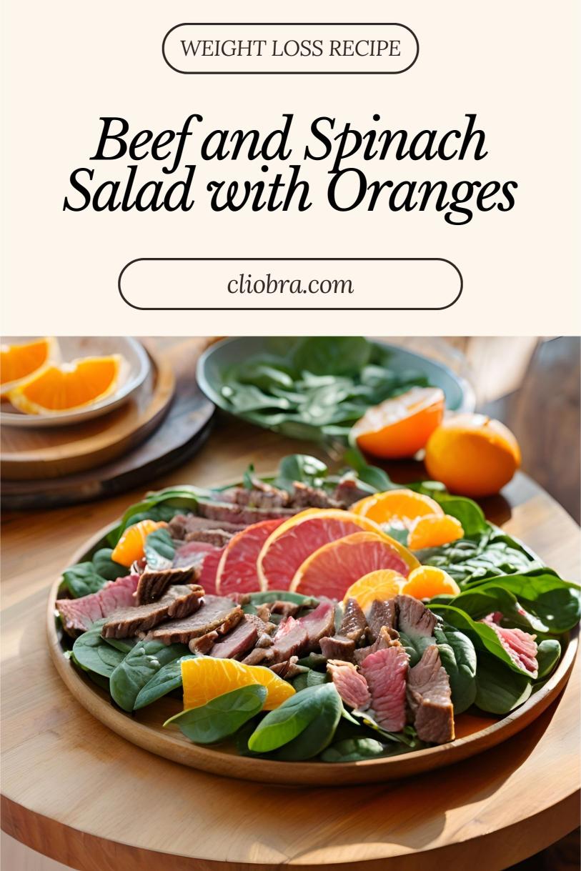 Beef and Spinach Salad with Oranges – A Flavorful Weight Loss Recipe