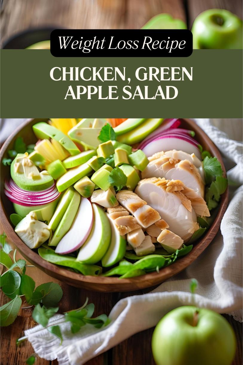 Chicken, Green Apple, Avocado and Jicama Salad – A Refreshing Low Carb Weight Loss Recipe