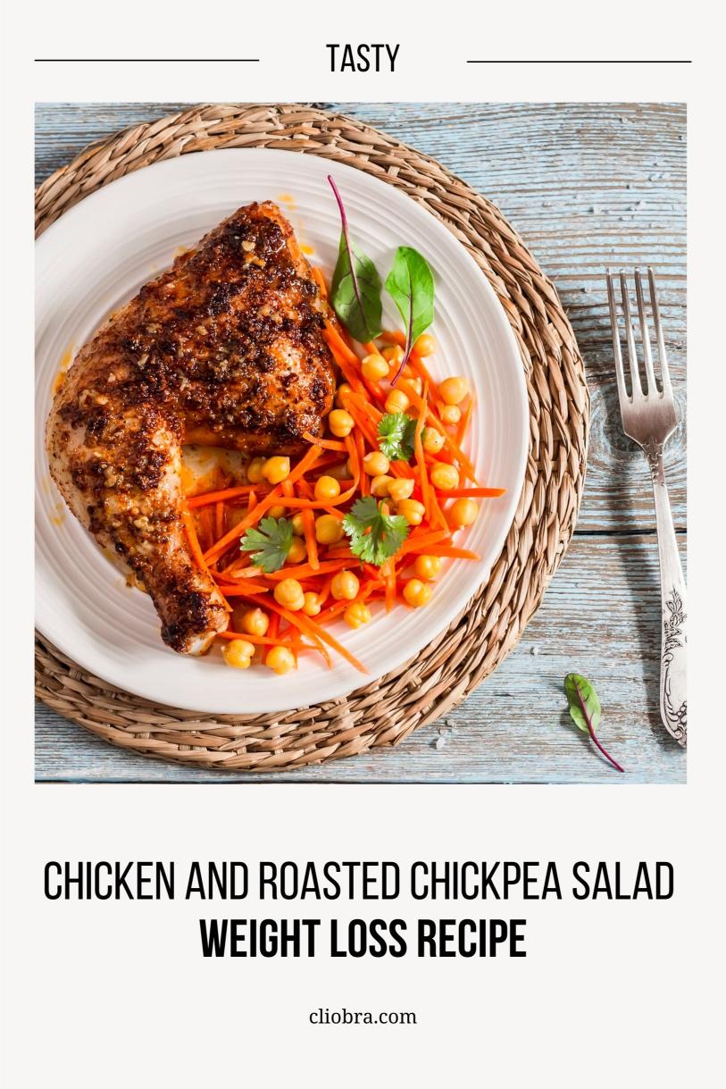 Chicken and Roasted Chickpea Salad – A Crispy and Light Weight Loss Recipe