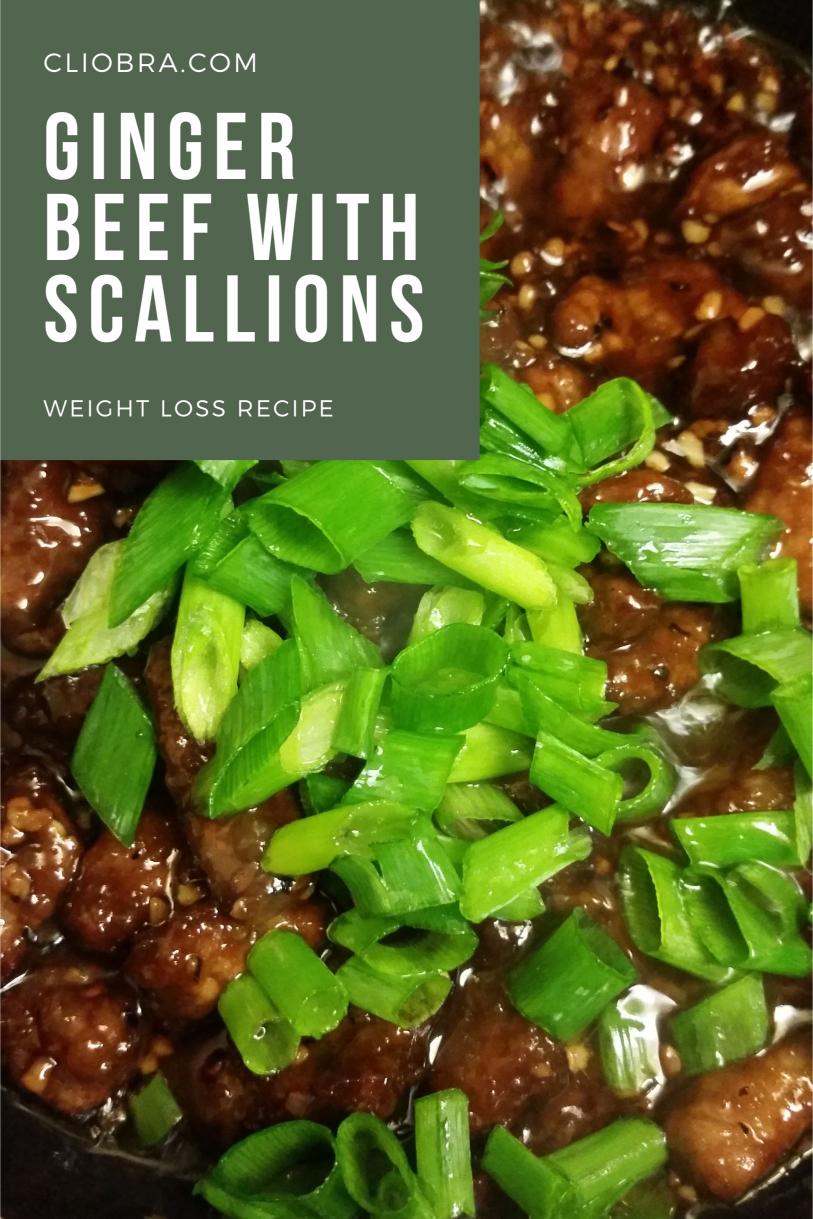 Ginger Beef with Scallions and Steamed Broccoli – A Protein Rich Weight Loss Recipe