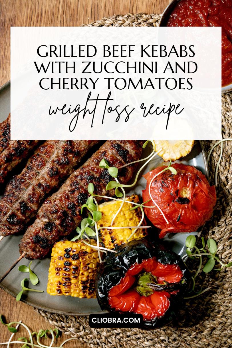 Grilled Beef Kebabs with Zucchini and Cherry Tomatoes – A Satisfying Weight Loss Recipe