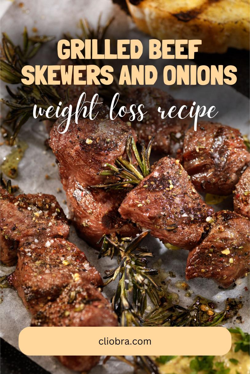 Grilled Beef Skewers with Charred Bell Peppers and Onions – A High Protein Weight Loss Recipe