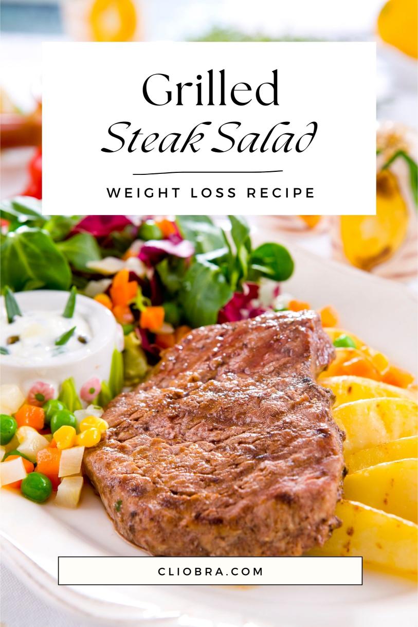 Grilled Steak Salad with Roasted Beets and Goat Cheese – A Low Calorie Weight Loss Recipe