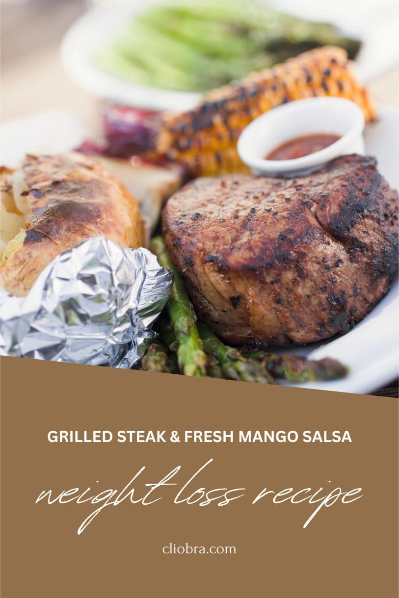 Grilled Steak with a Side of Fresh Mango Salsa – A Flavorful Weight Loss Recipe