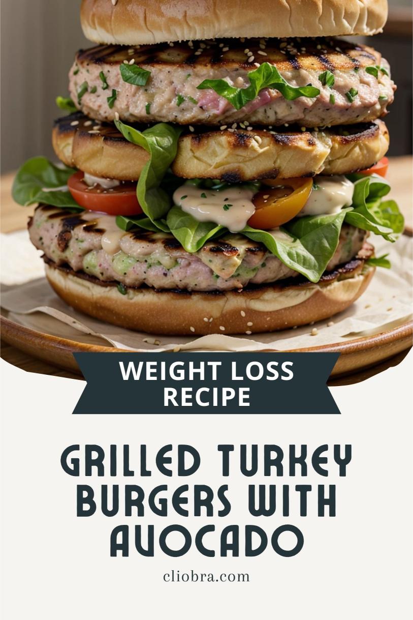 Grilled Turkey Burgers with Avocado and Lettuce Wraps – A Protein Rich Weight Loss Recipe