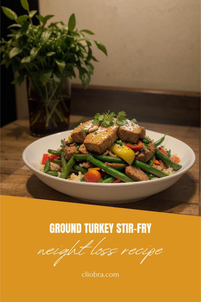 Ground Turkey Stir-Fry with Green Beans and Chili Paste – A Low Calorie Weight Loss Recipe