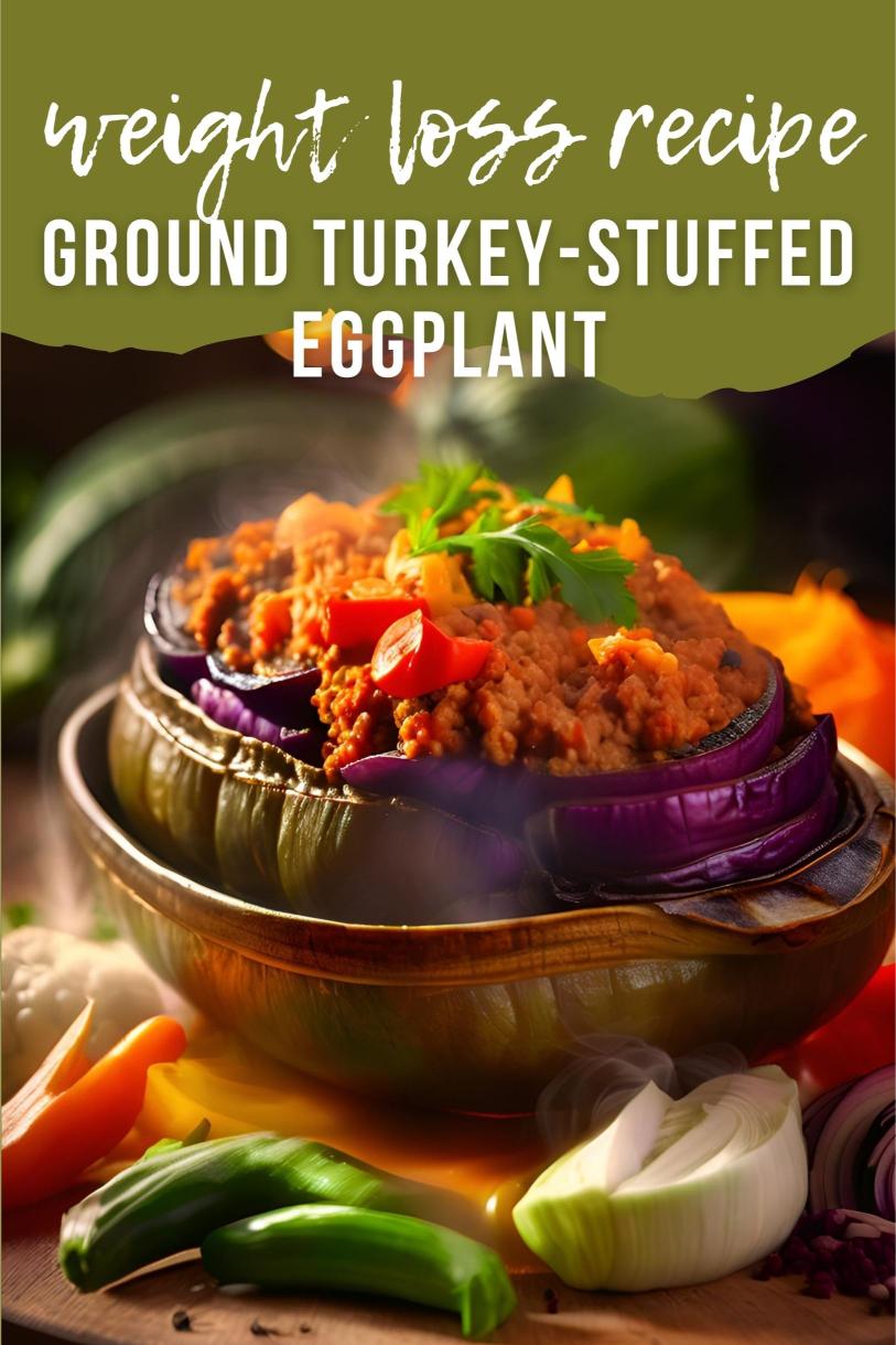 Ground Turkey-Stuffed Eggplant with Harissa and Chickpeas – A High Protein Weight Loss Recipe