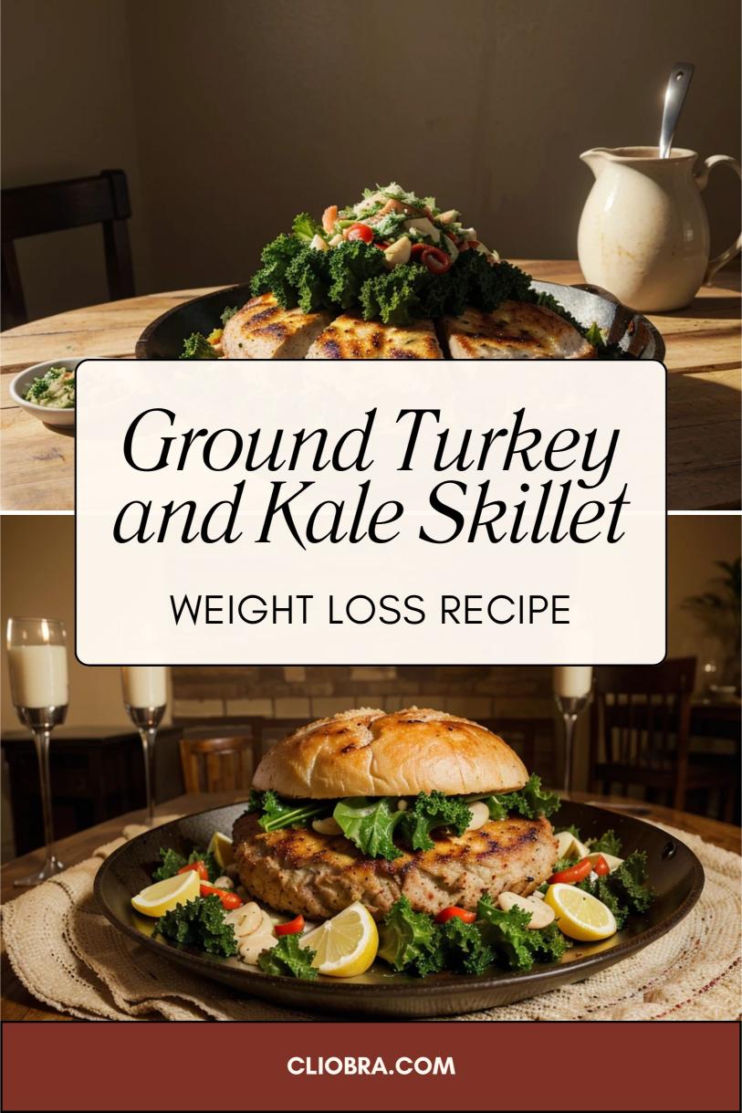 Ground Turkey and Kale Skillet with Garlic and Paprika – A Low Calorie Weight Loss Recipe