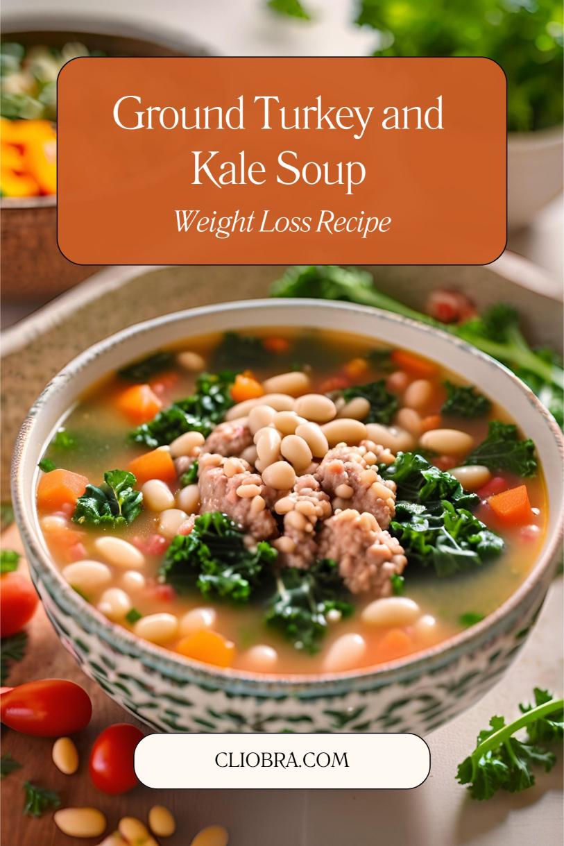 Ground Turkey and Kale Soup with Cannellini Beans – A High Protein Weight Loss Recipe