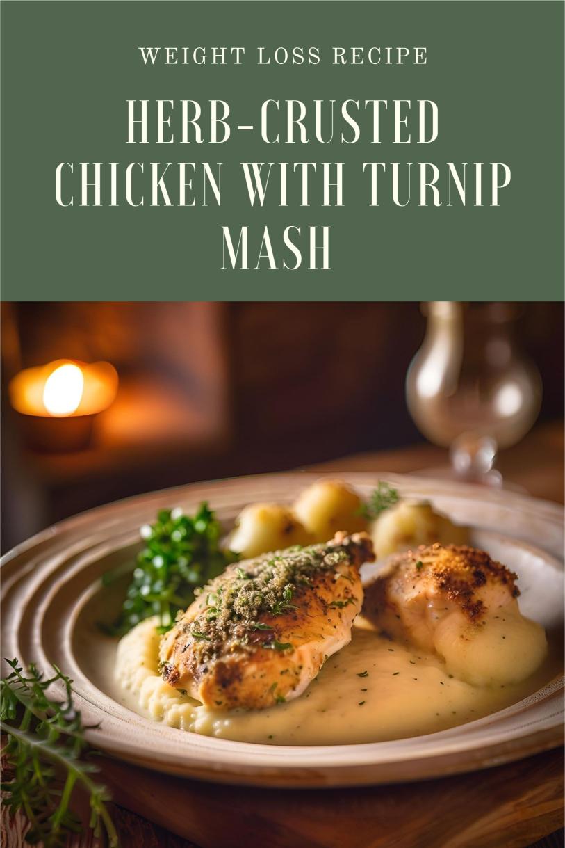 Herb-Crusted Chicken with Turnip Mash – A Delicious and Protein Packed Weight Loss Recipe