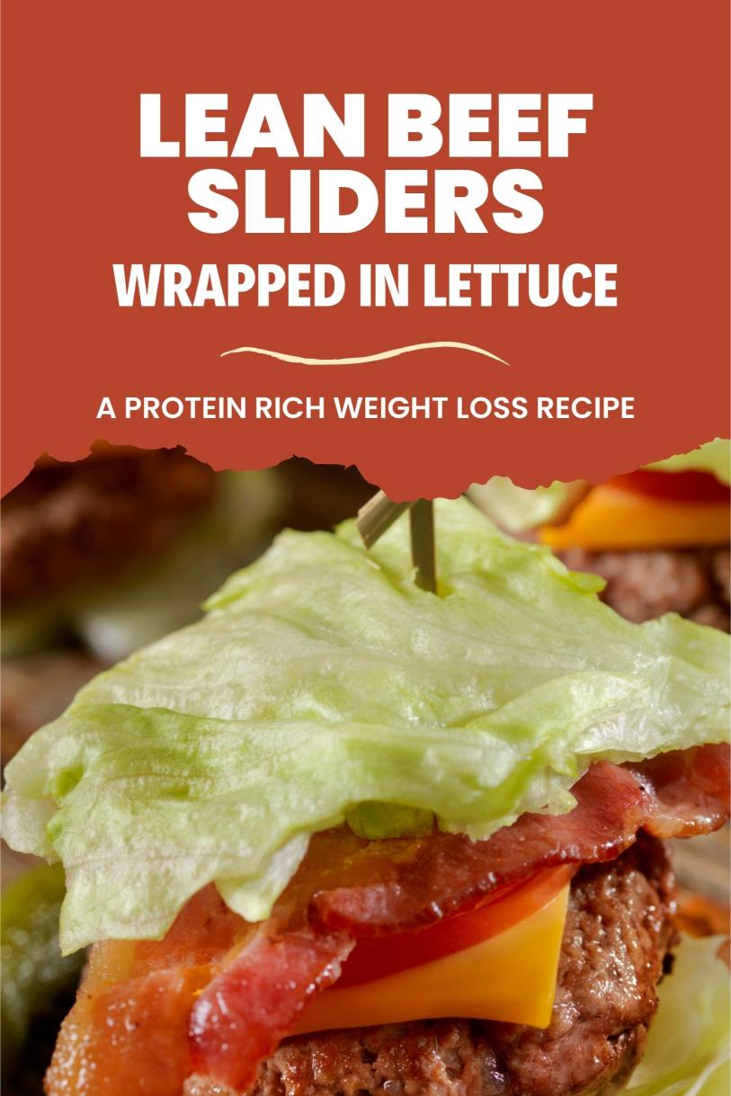 Lean Beef Sliders Wrapped in Lettuce with Avocado Slices – A Protein Rich Weight Loss Recipe