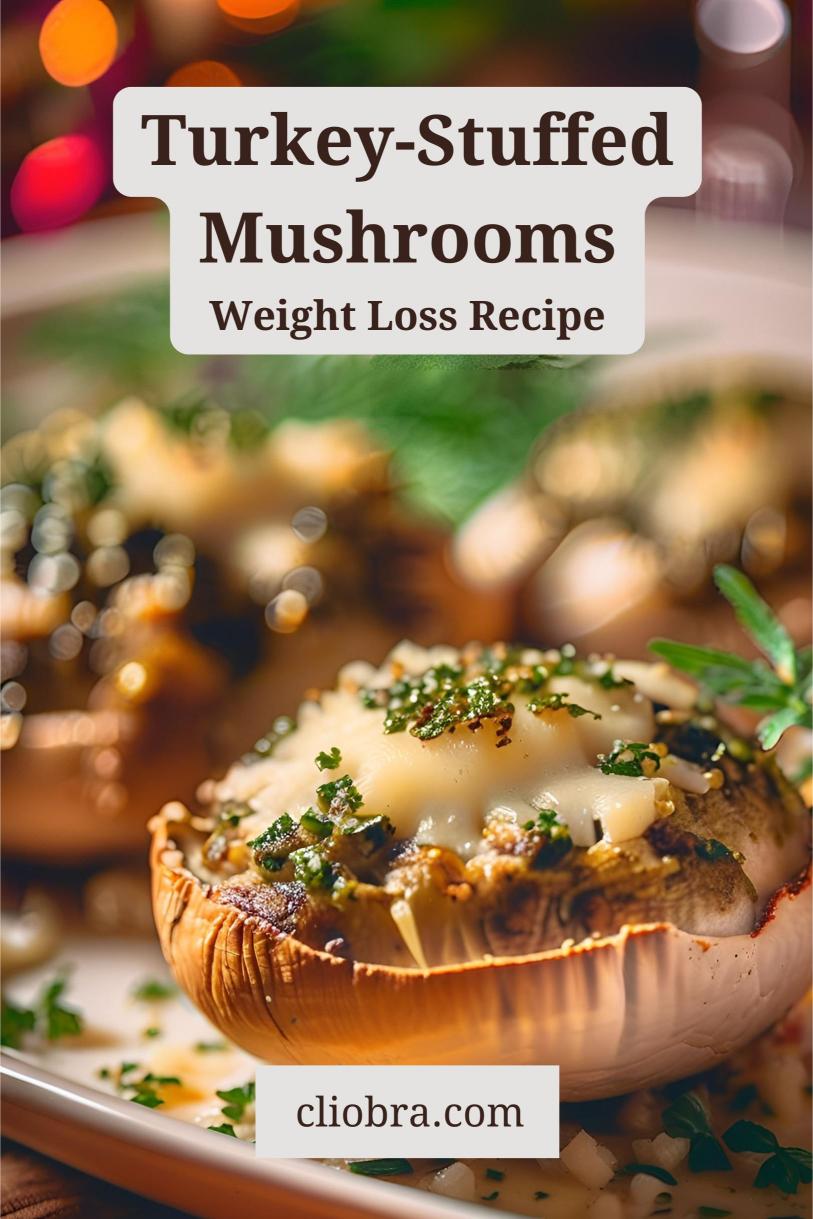 Savory Turkey-Stuffed Mushrooms with Parmesan and Herbs – A Weight Loss Recipe