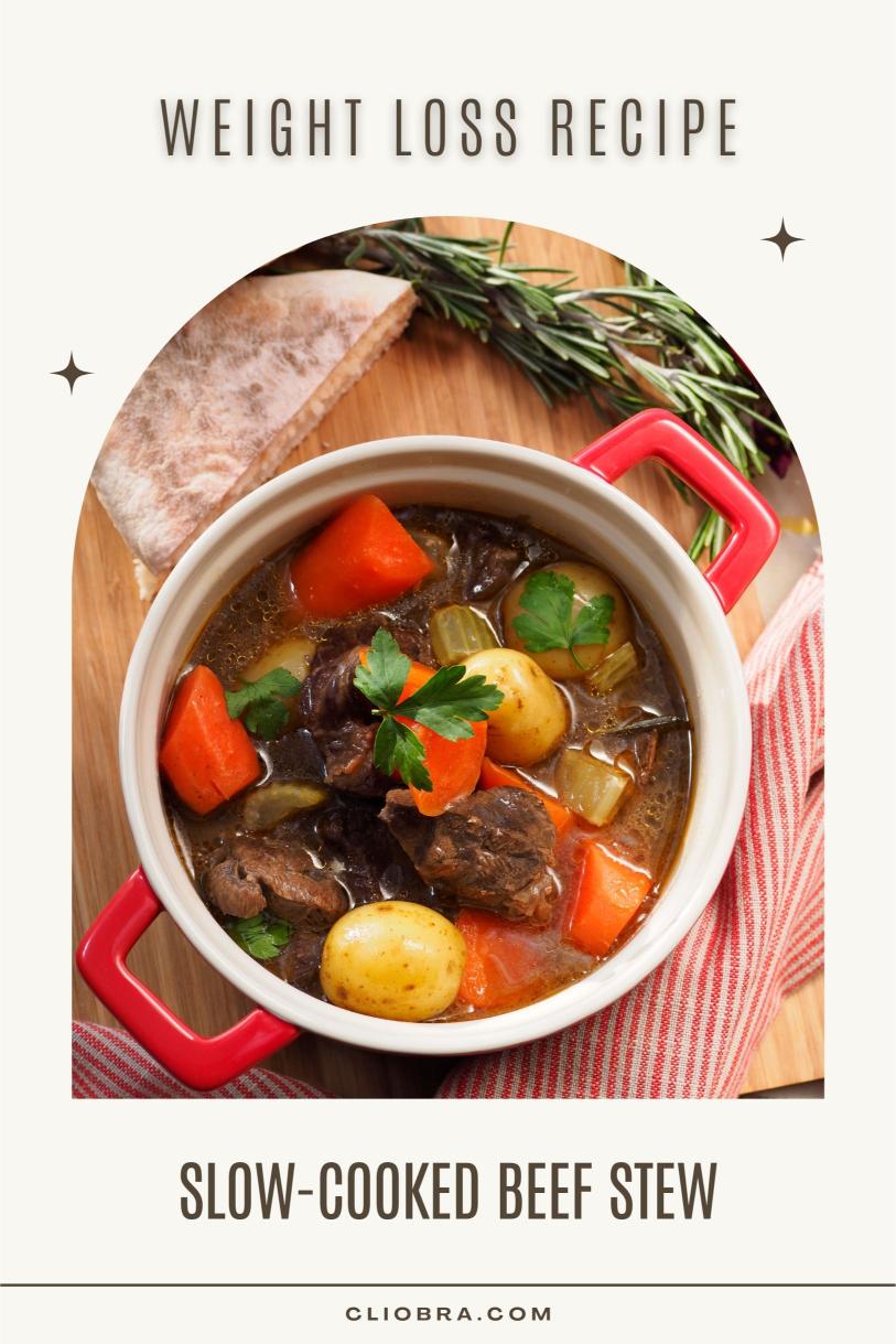 Slow-Cooked Beef Stew with Celery Root and Parsnips Weight Loss Recipe