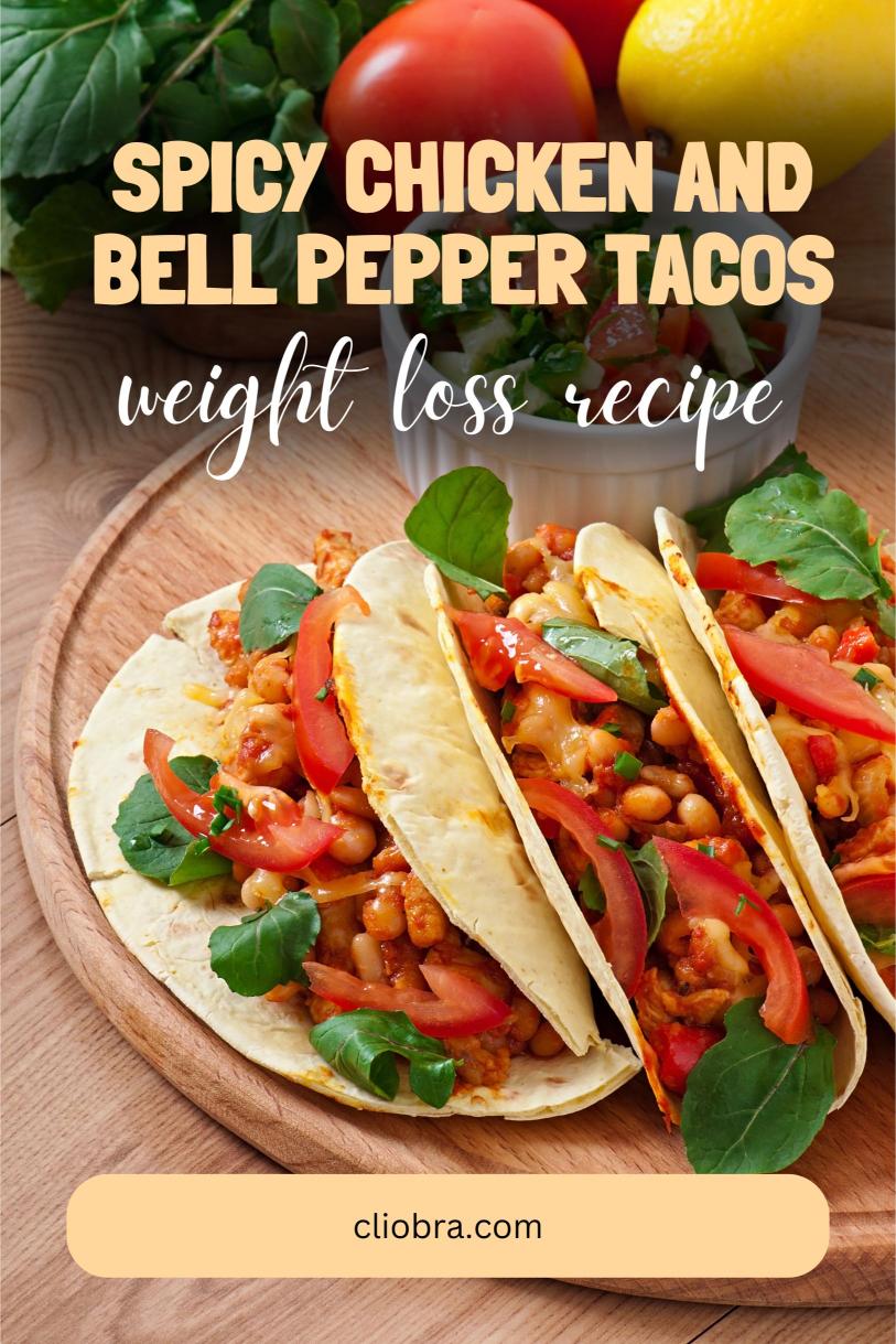 Spicy Chicken and Bell Pepper Tacos with Avocado – A Low Carb Weight Loss Recipe