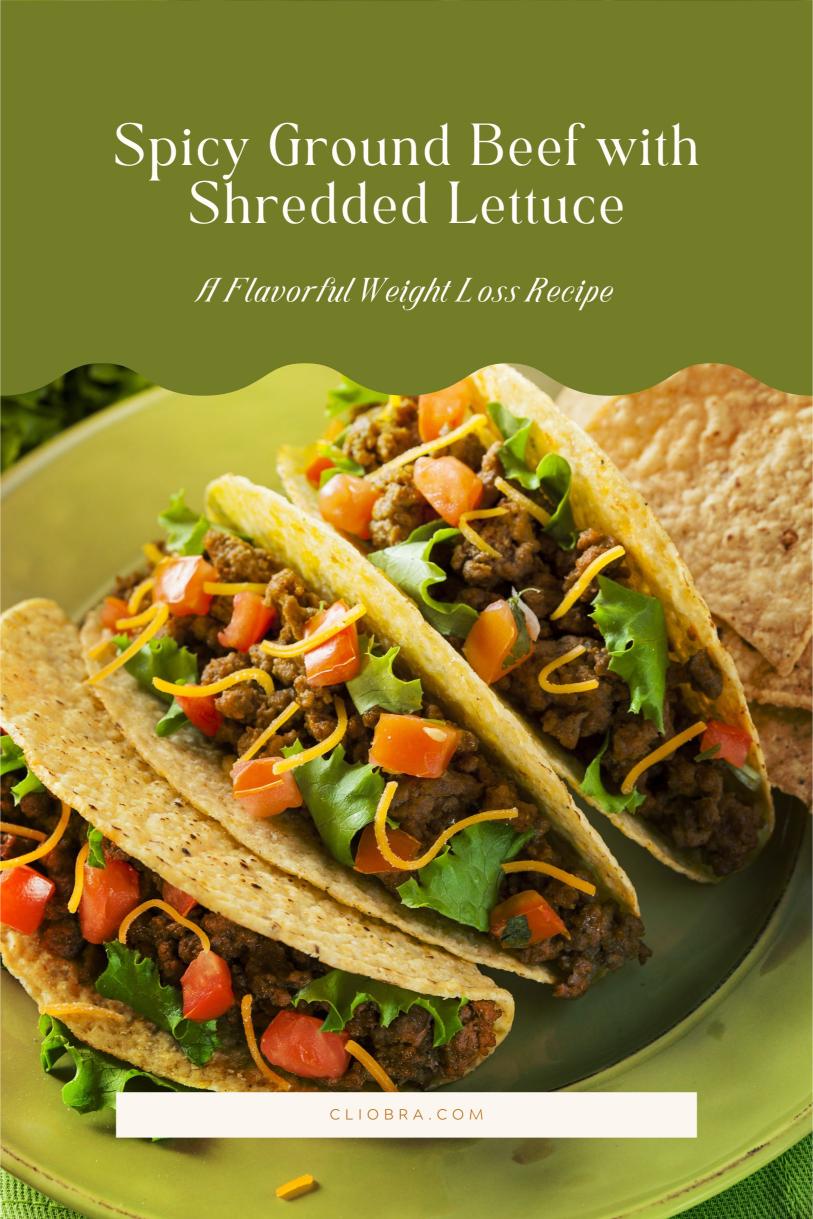 Spicy Ground Beef with Shredded Lettuce and Cherry Tomatoes: A Flavorful Weight Loss Recipe