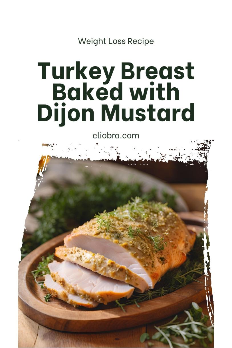 Turkey Breast Baked with Dijon Mustard and Fresh Herbs – A Savory Weight Loss Recipe