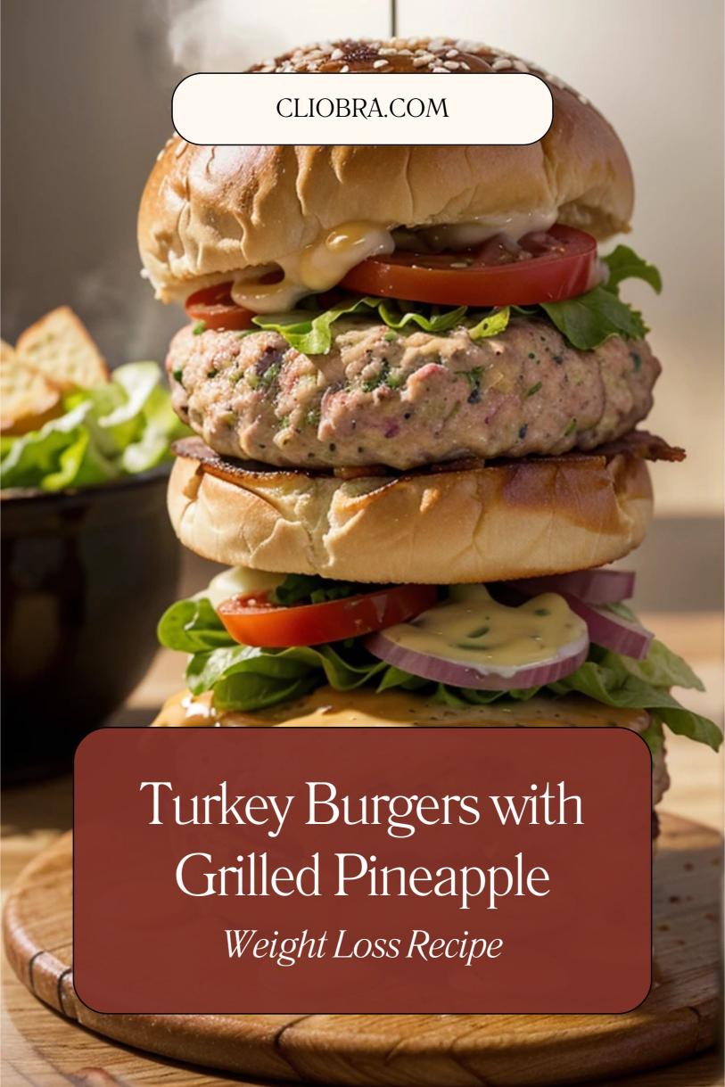 Turkey Burgers Topped with Grilled Pineapple on Lettuce Buns – A Delicious Weight Loss Recipe