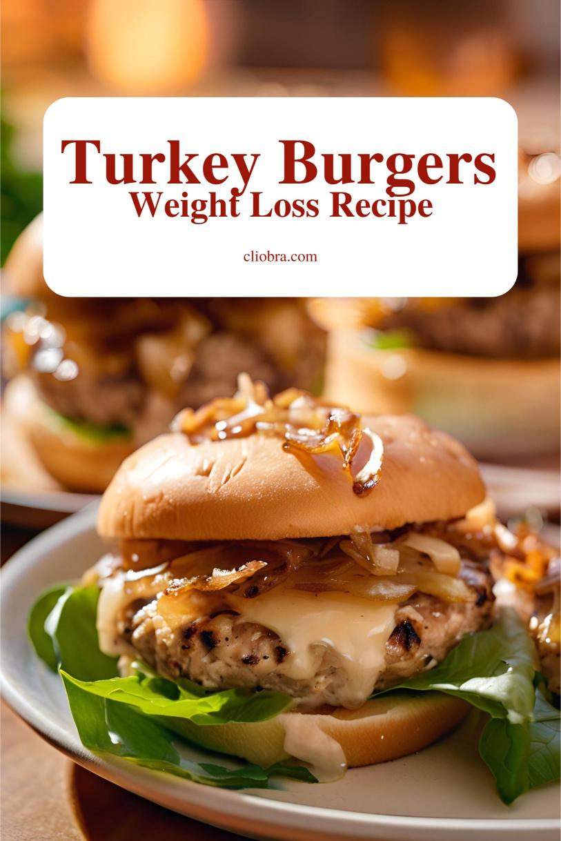 Turkey Burgers with Caramelized Onions and a Lettuce Bun – A Low Carb Weight Loss Recipe