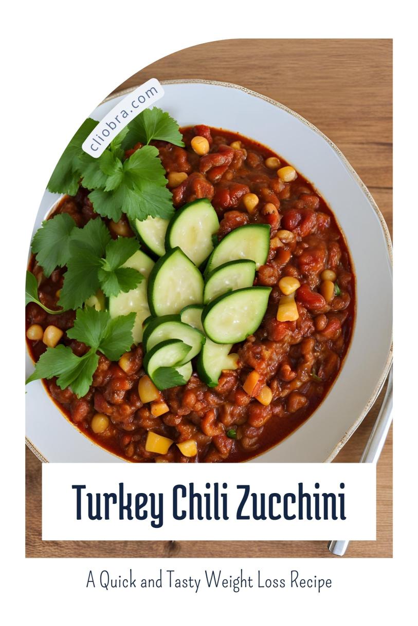 Turkey Chili with Diced Zucchini and Kidney Beans – A Quick and Tasty Weight Loss Recipe