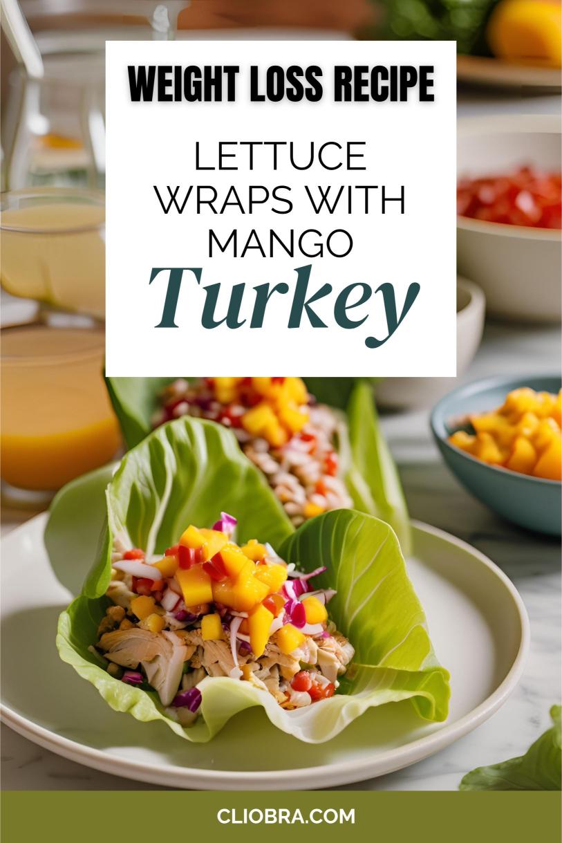 Turkey Lettuce Wraps with Mango, Cucumber, and Spicy Peanut Sauce – A Weight Loss Recipe