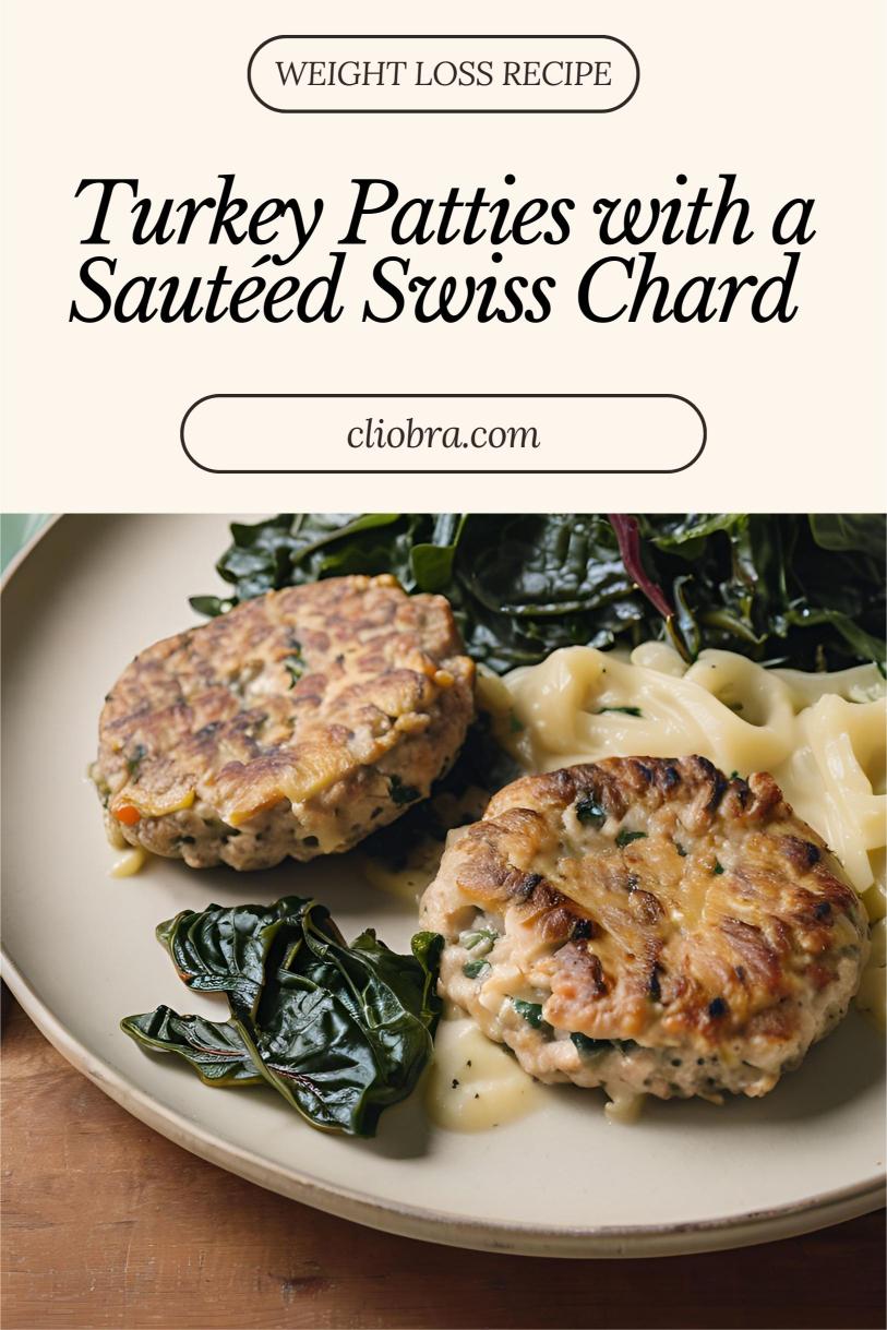 Turkey Patties with a Side of Sautéed Swiss Chard and Garlic – A Low Carb Weight Loss Recipe