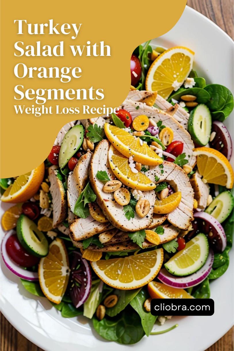 Turkey Salad with Orange Segments, Almonds, and a Citrus Vinaigrette – A Weight Loss Recipe