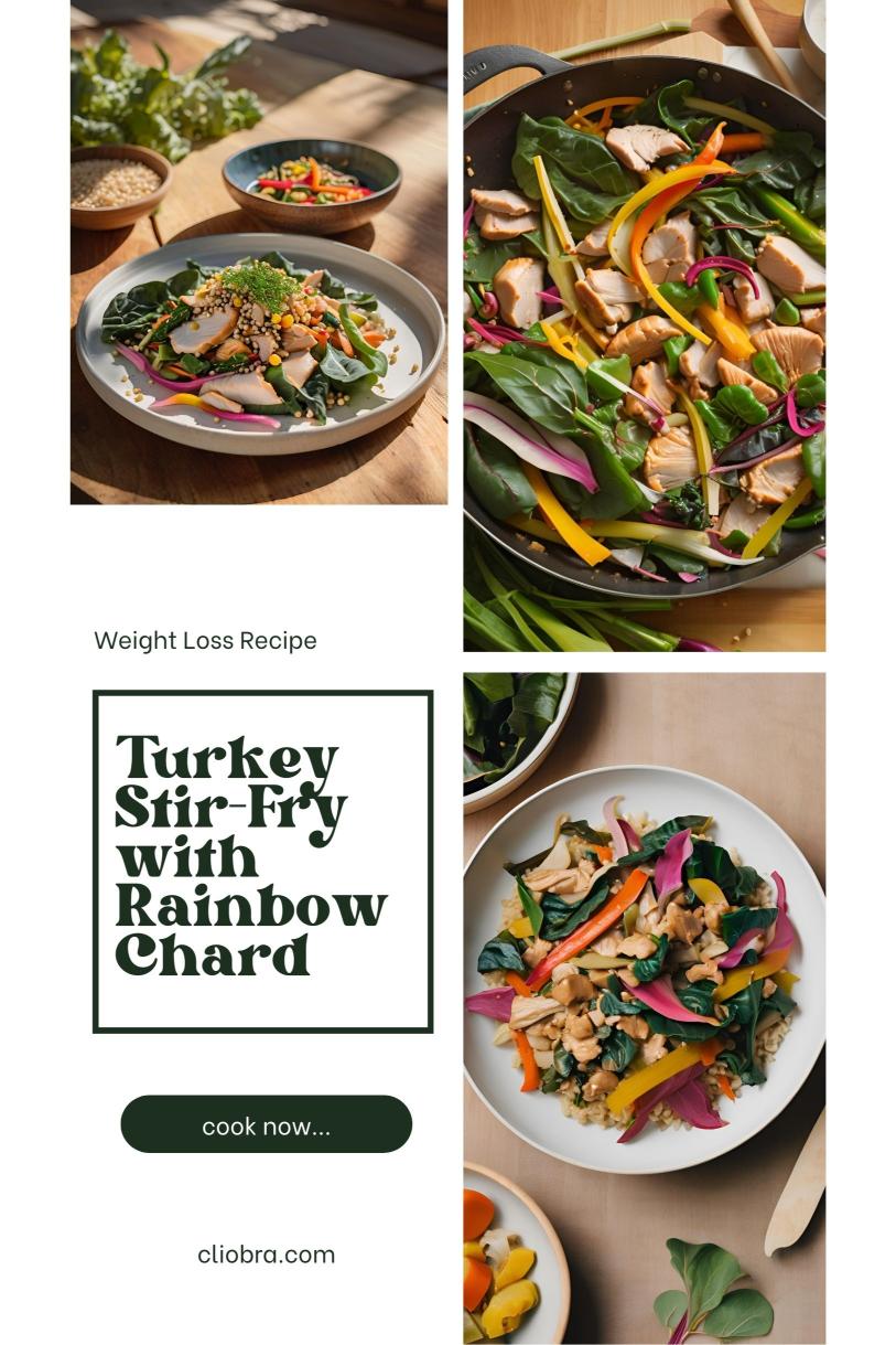 Turkey Stir-Fry with Rainbow Chard, Ginger, and Sesame Seeds – A Colorful Weight Loss Recipe